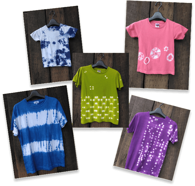 雪花絞り浴衣生地（反物）染め体験